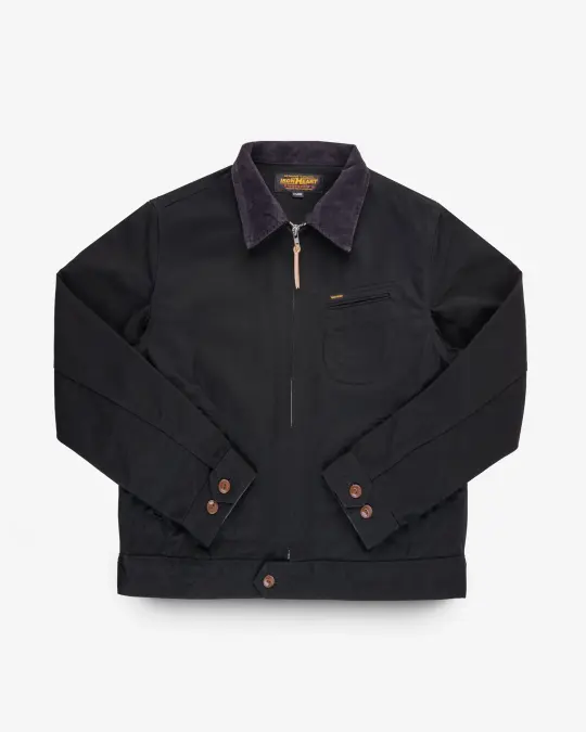 12oz Kurashikizome® Twill Work Jacket - Black