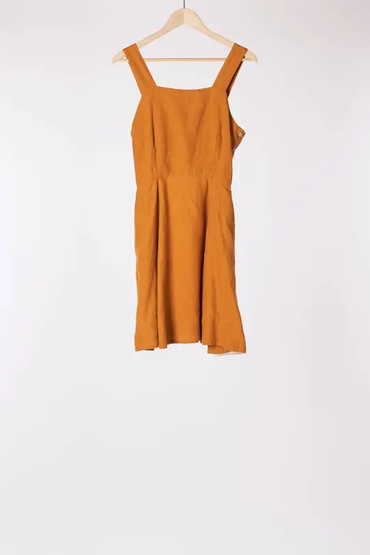 Mini Pinafore Dress, Marigold