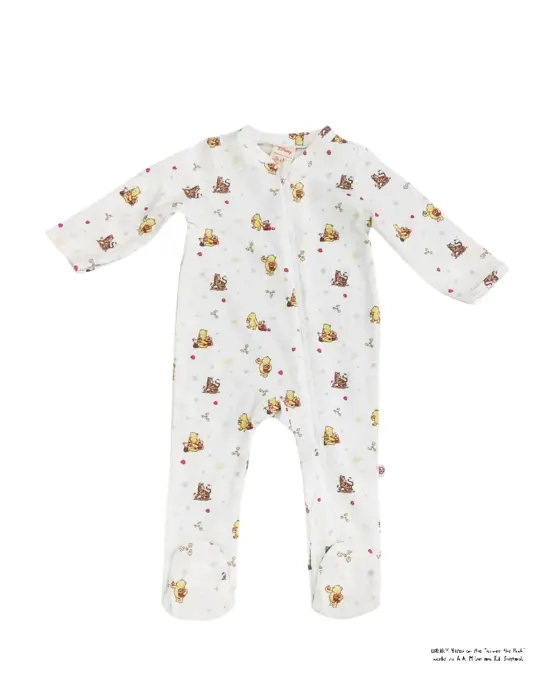 Sleepsuit - White Harvest Pooh