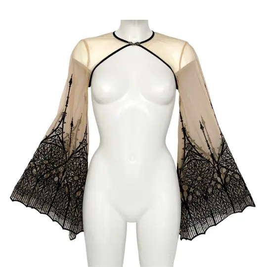 CATHEDRAL WIDE SLEEVE BOLERO (NUDE)