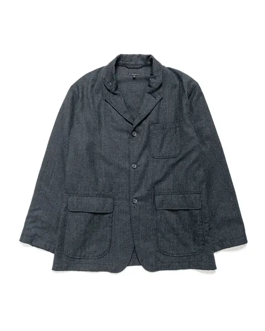 Engineered Garments Loiter Jacket Charcoal High Count Worsted Wool