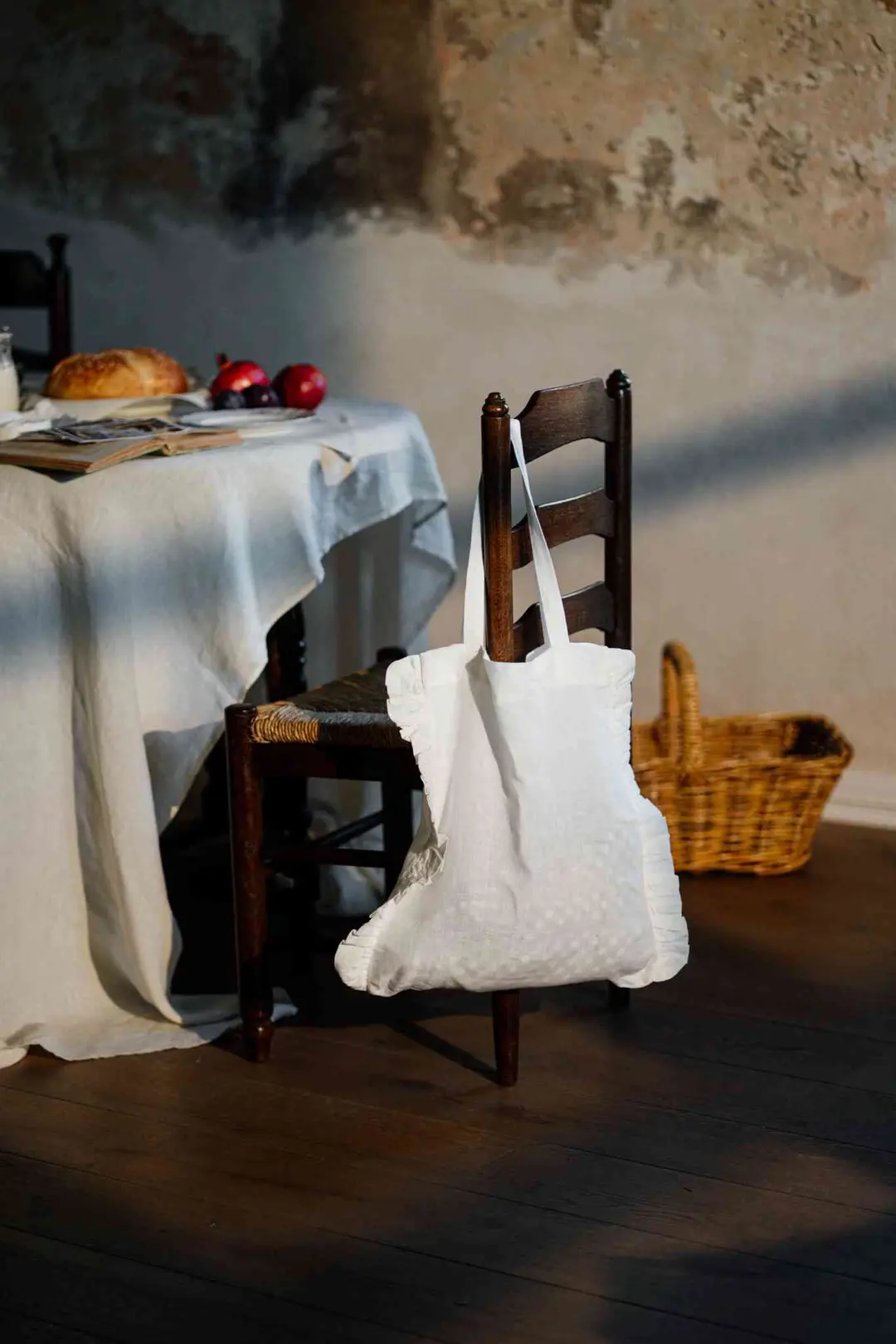 Ruffle Tote Bag