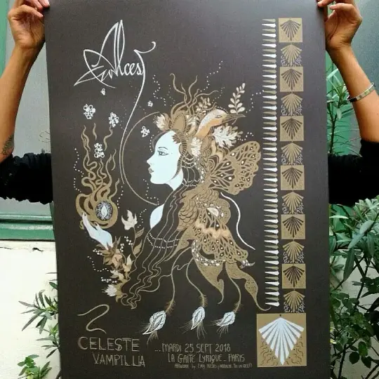 ALCEST (2018) screenprinted poster