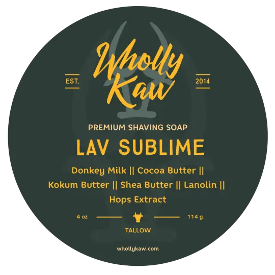 Lav Sublime Shaving Soap, Tallow + Vegan