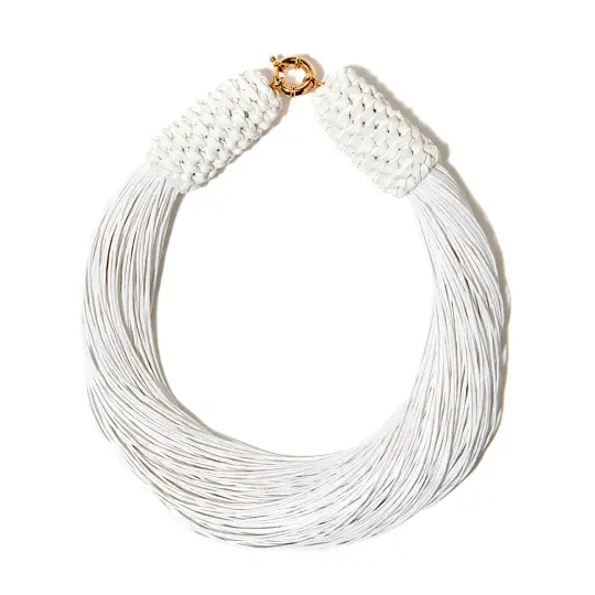 White "Tropics" Neckpiece