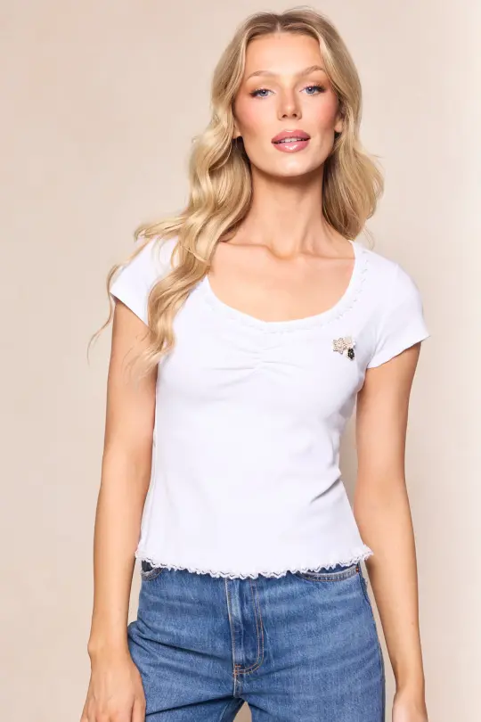 Lily Top in White