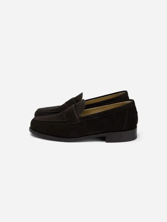 Saddle Loafer ~ Brown Calf Suede