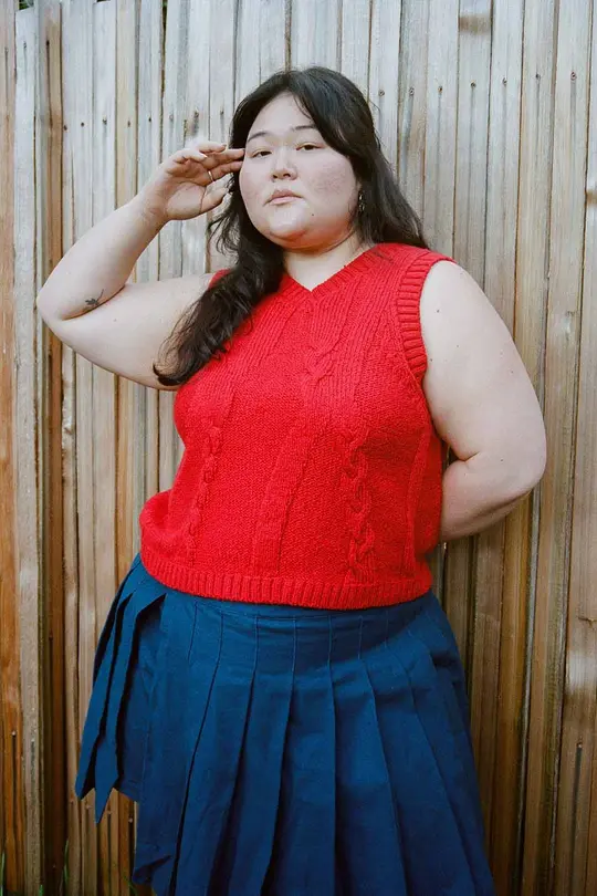 Braided Knit Vest