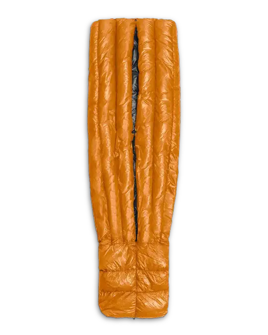 Bargain Summer Quilt / Winter Liner - 40F - Burnt Orange - Broad - Medium