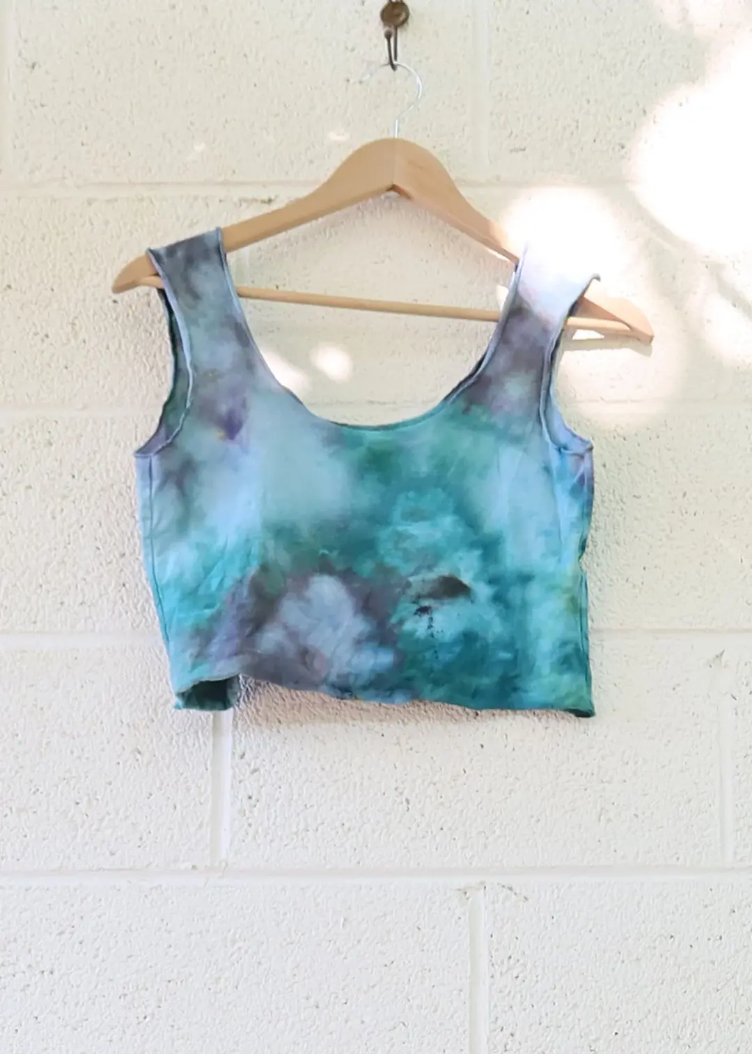 OOAK - Eos Bralette / M / Med Stretch Hemp / Ice Dye (256)