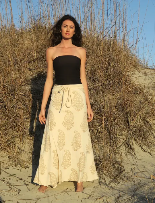 Wrap Simplicity BLOCKPRINT Long Skirt