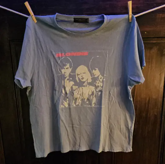 Blondie silhouette junk food ladies t-shirt, 2X.