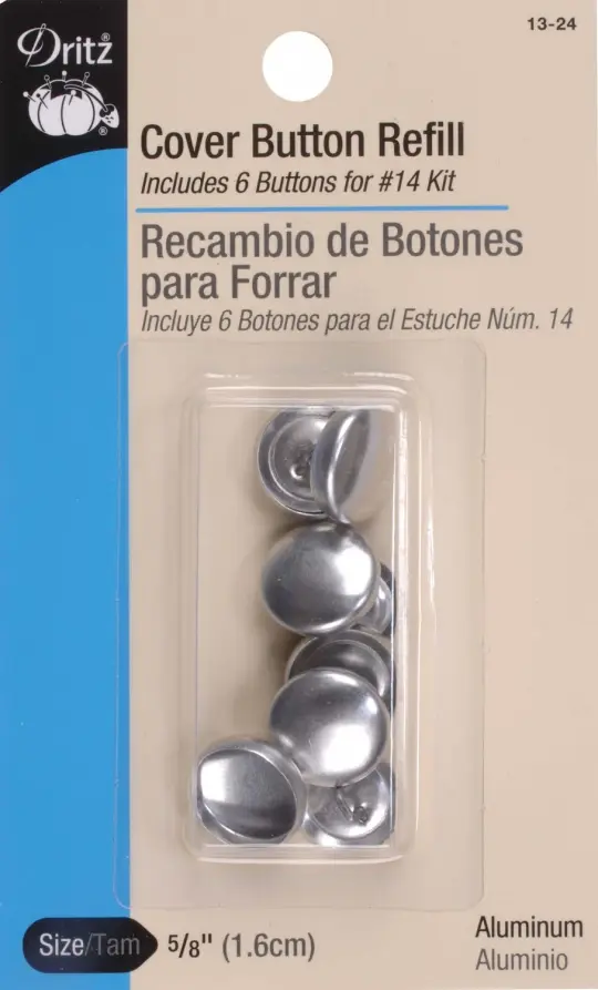 Button Cover Refill 5/8in