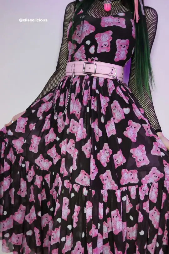 Gummie Guts Sheer Midaxi Dress