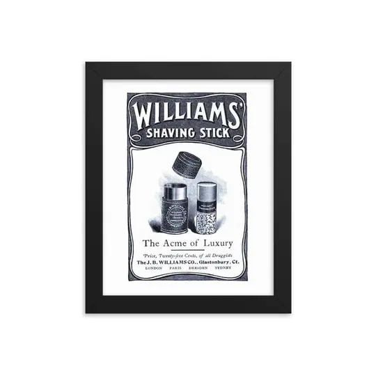 Vintage Shave Stick Advert Framed Print 3