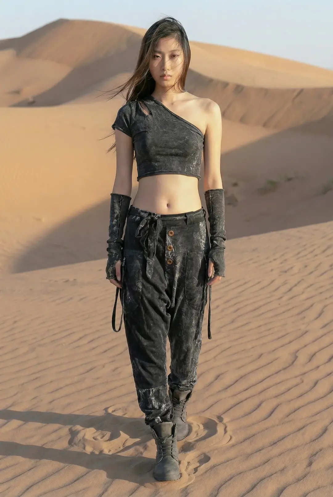 Cyberpunk Harem Pants Women & Men Smoke