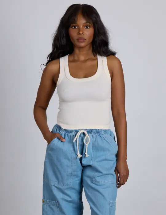 The Tank Top - Vintage Tee Off-White