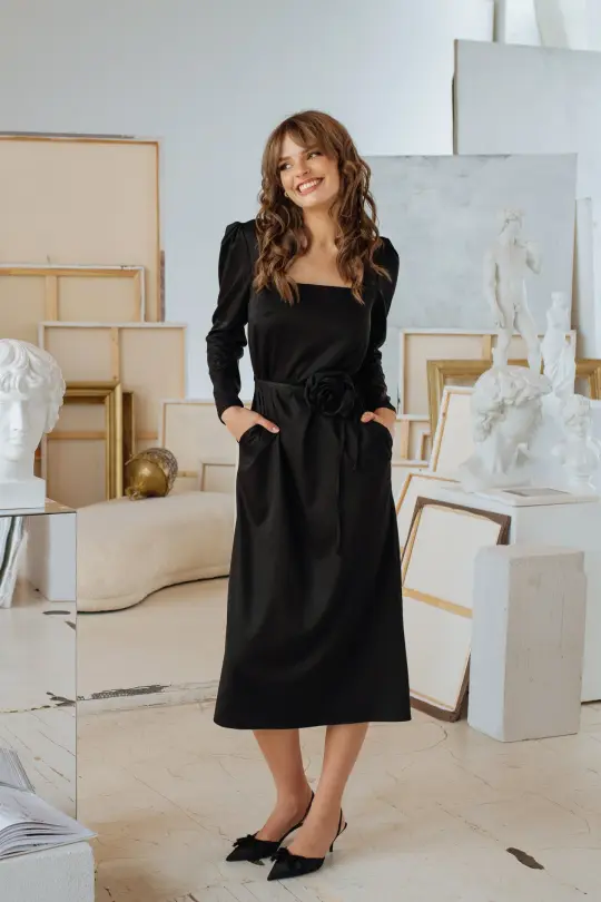 Backless Dress in Black | Dark Muse