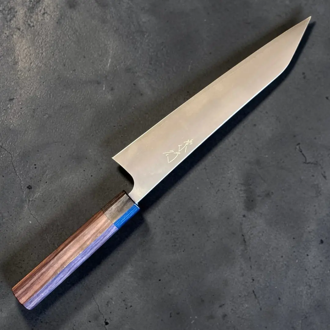 Shibata Koutetsu Chromax Gyuto 240mm with Rosewood Octagon Handle