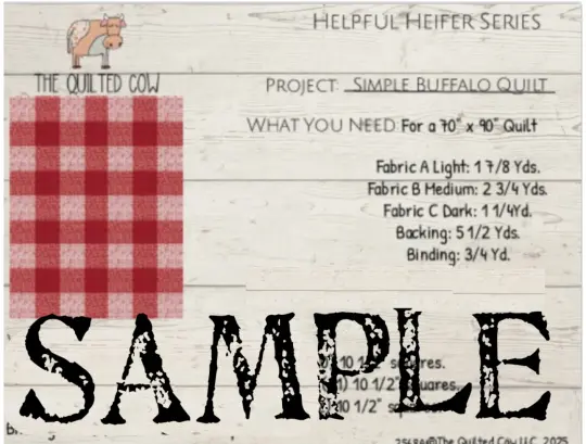 Helpful Heifer Simple Buffalo Quilt