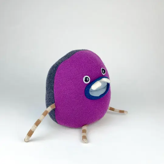 Kenneth the handmade plush monster