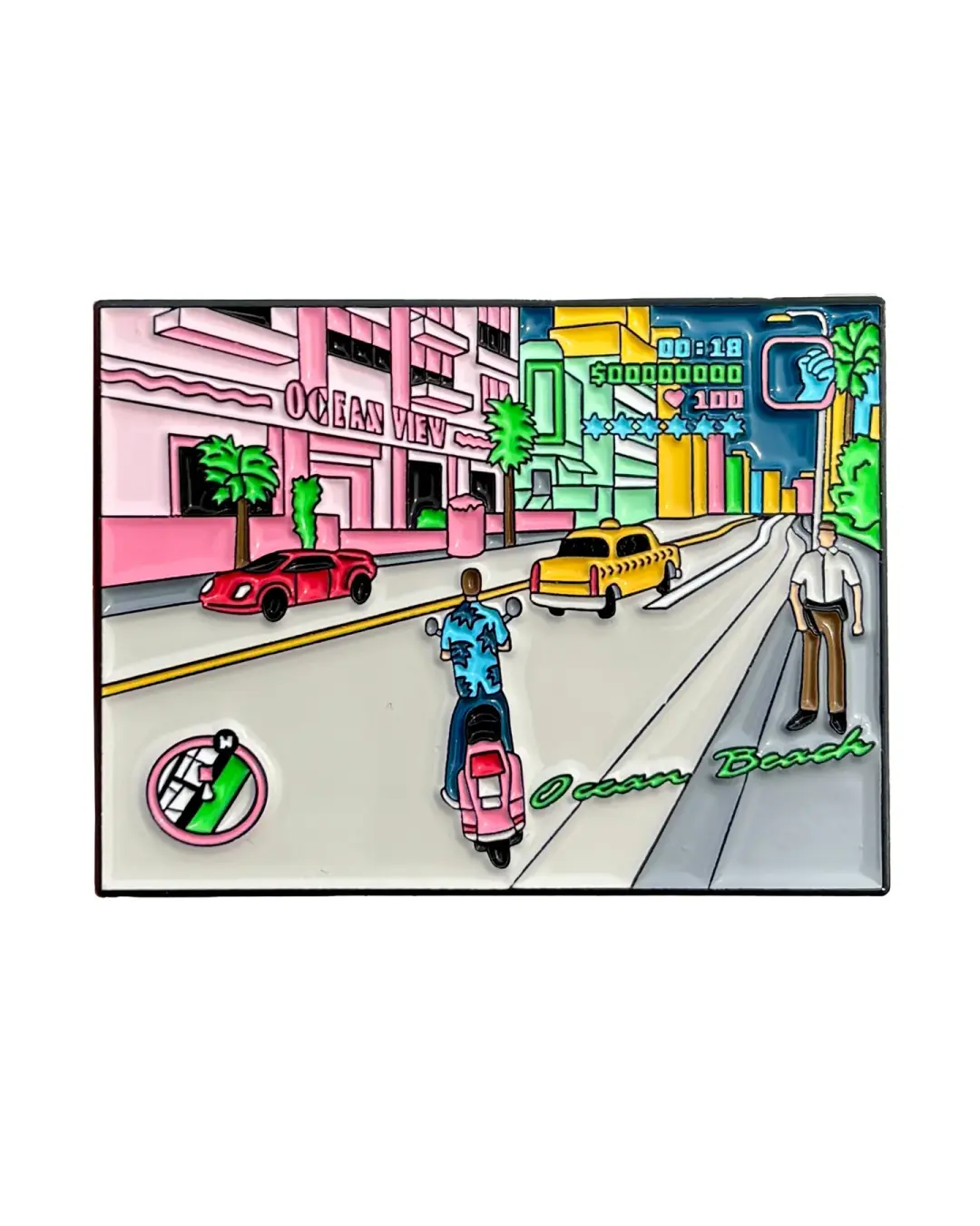 Vice City - Enamel Pin