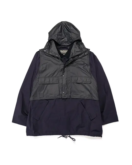 Barbour KAPTAIN SUNSHINE Transport Smock Casual Jacket Dark Indigo