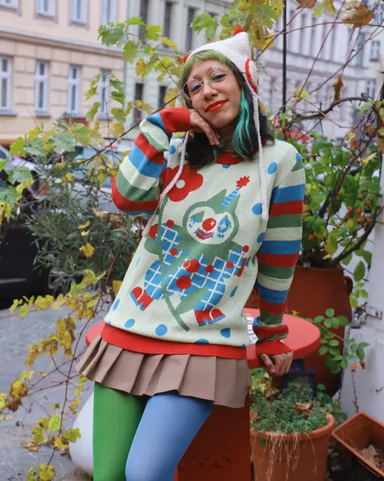 Silly Jester - Knit Sweater