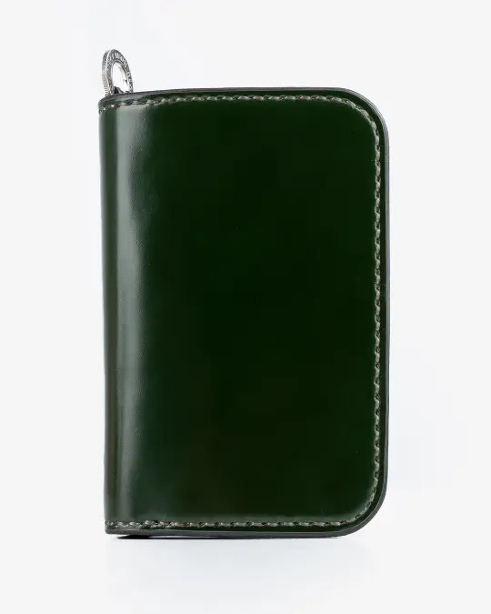 Medium Shell Cordovan Wallet - Green