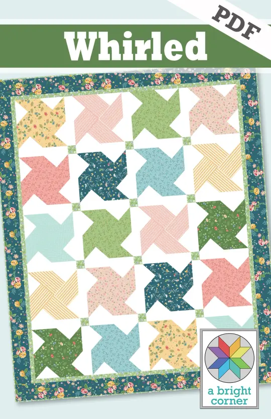 Whirled quilt pattern - PDF version