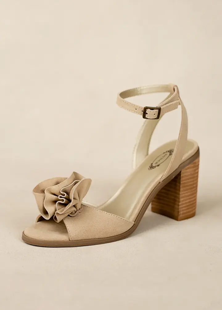 Dane Leather Heel in Tan