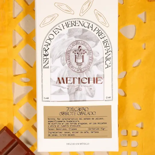 Dark Mexican Chocolate Bar, 70% Cacao, Birote Salado