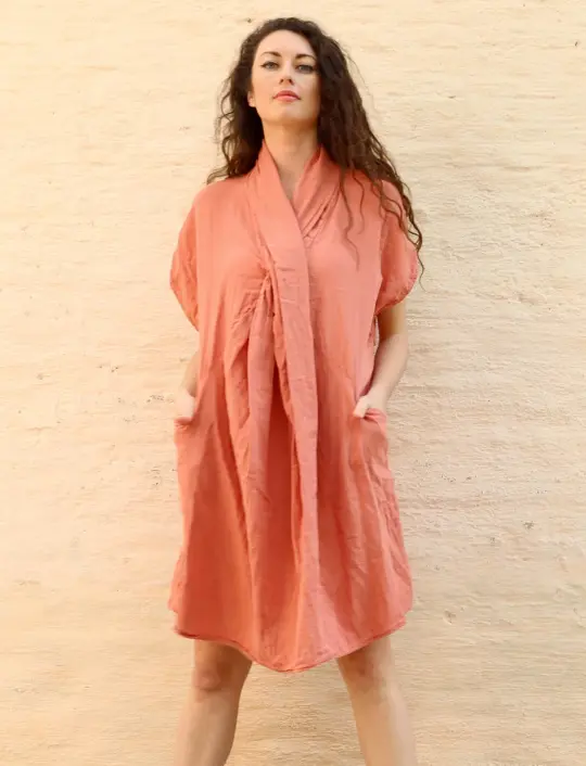 Shawl Collar Origami Tunic Kaftan