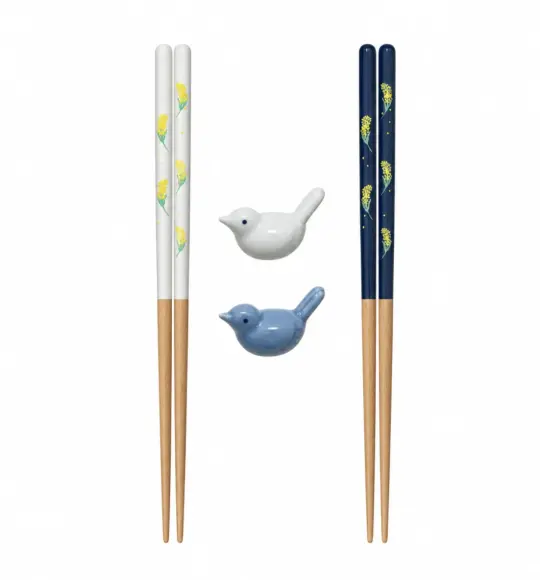 Mimosa Chopsticks & Bird Rest Set for 2