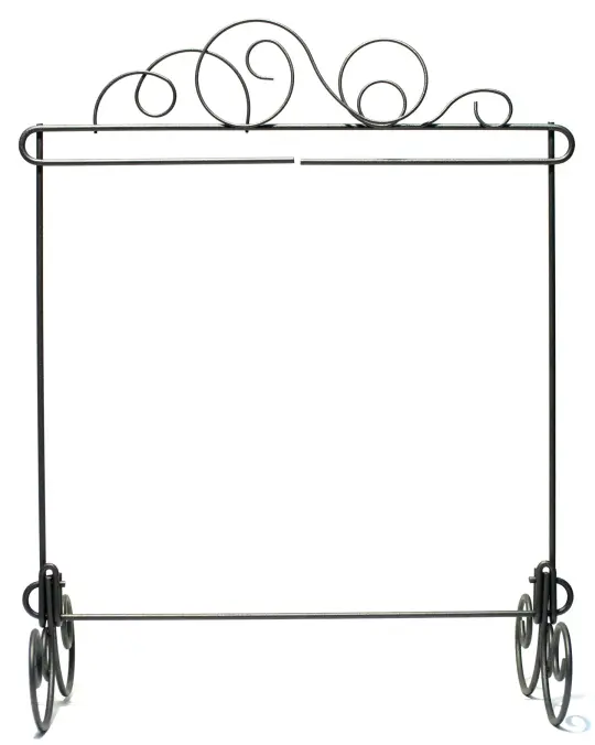 11.5in  x 11.5in Meandering Stand Silver Tex
