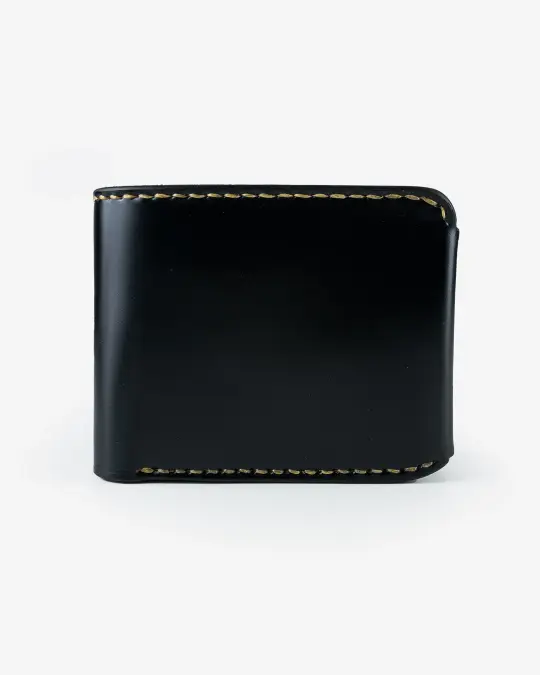 Small Shell Cordovan Wallet - Black