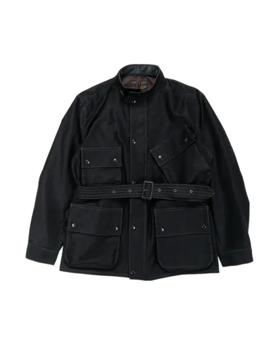The Real McCoy's MJ25122 Heavy Cotton Enduro Racing Jacket Black