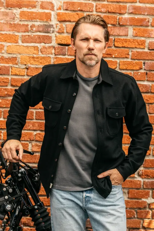 The Anvil Melton Wool - Black