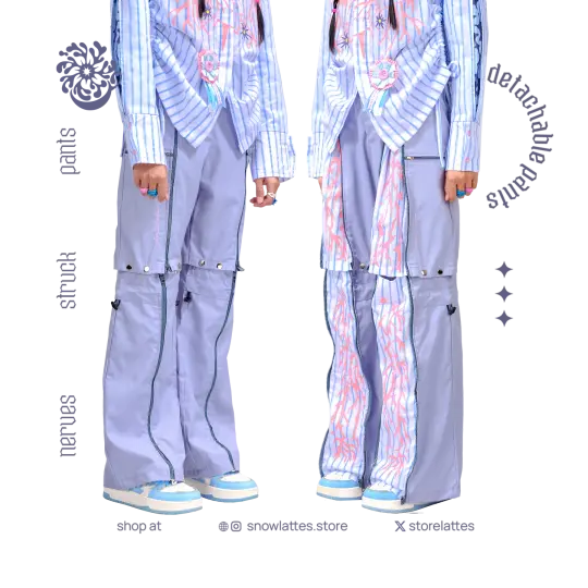 Nerve Struck Detachable Pants