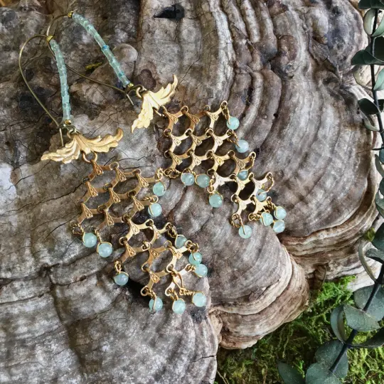 Aquamarine Wisteria Trellis