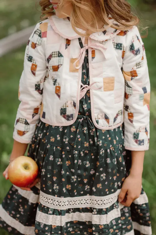 Mini Harper Jacket in Quilted Bow