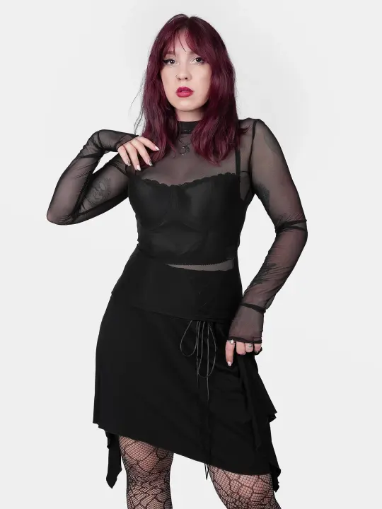Czarny mesh top Bonnie