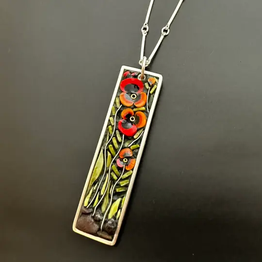 Poppy Pendant Rectangle