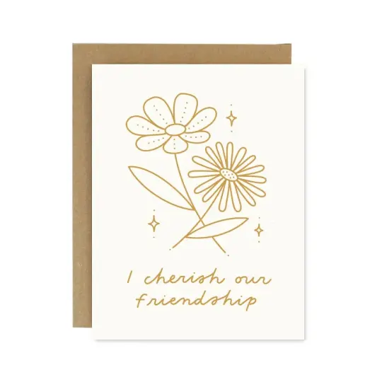 "I Cherish Our Friendship" Card