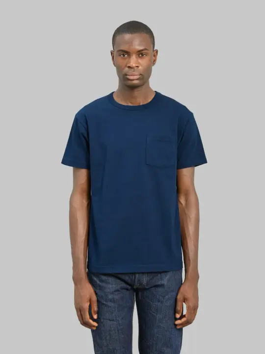 Buzz Rickson's BR78711 Loopwheel Pocket T-Shirt Navy
