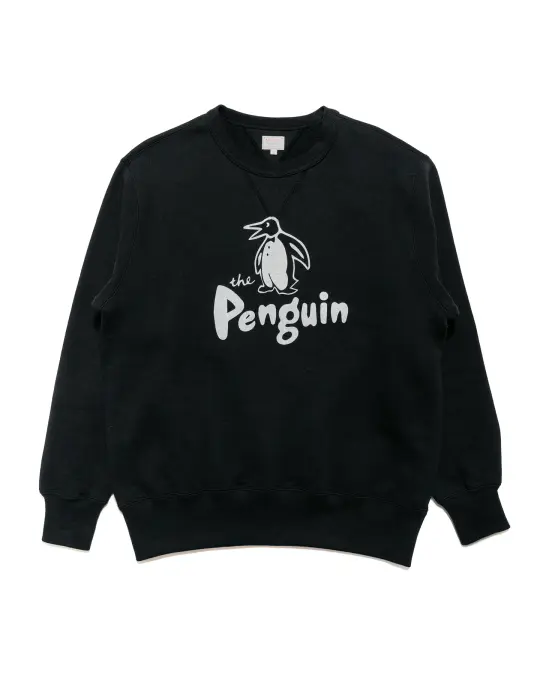 The Real McCoy’s MC24125 Loopwheel Sweatshirt / Penguin Black