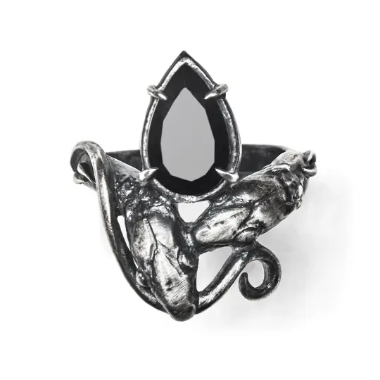 The Jeweled Outsider. Onyx Ring.