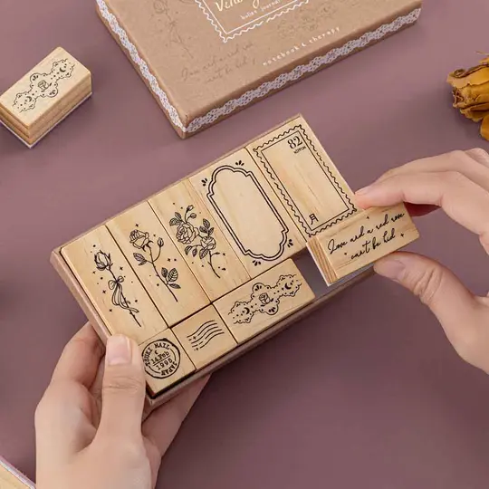 Tsuki ‘Vintage Rose’ Bullet Journal Stamp Set ☾