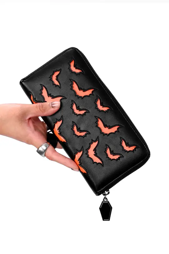 Bat Wallet - Black/Orange - Last Ones!