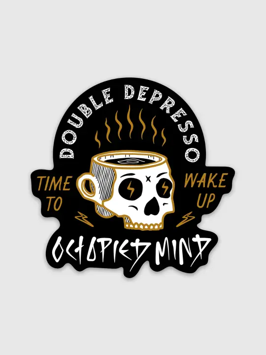 Double Depresso Sticker